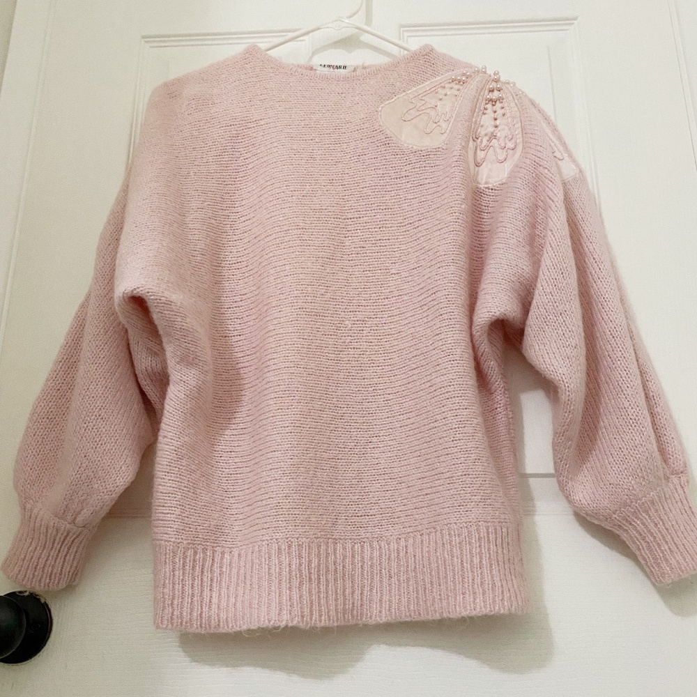 Vintage Mister Leonard Size S Women’s Pastel Pink Cardigan